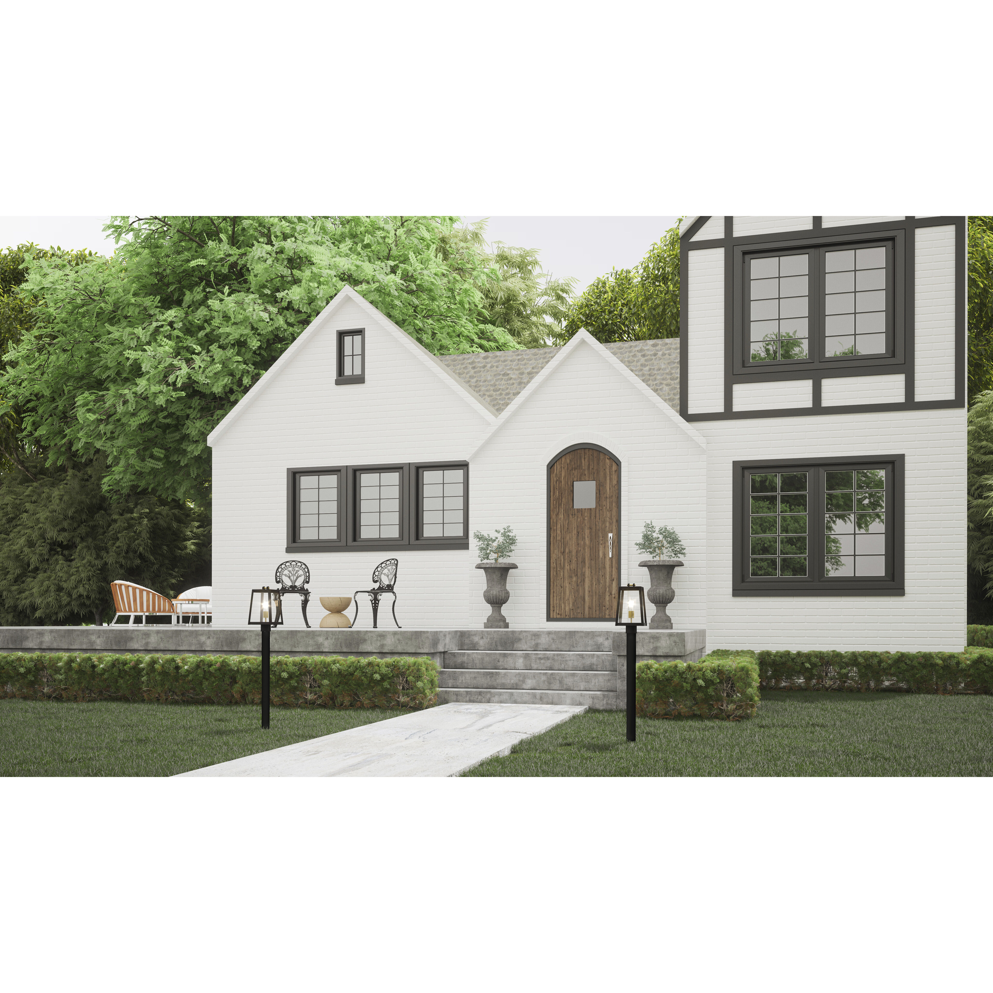 Amberly Grove 1 Light 16 inch Western Bronze Outdoor Post Lantern