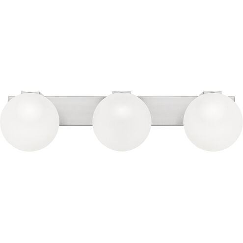 Clements 3 Light 23 inch Brushed Nickel Bath Light Wall Light