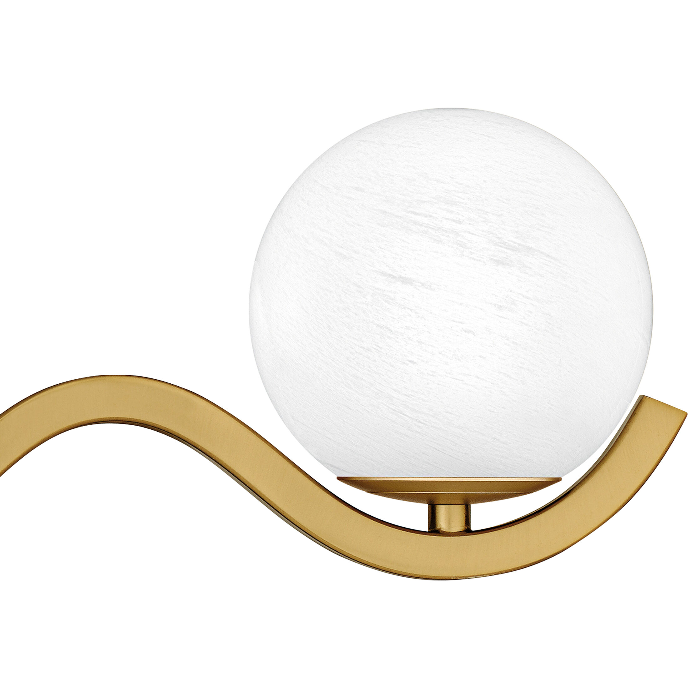 Spherical 4 Light 30.75 inch Aged Brass Bath Light Wall Light, Extra Large