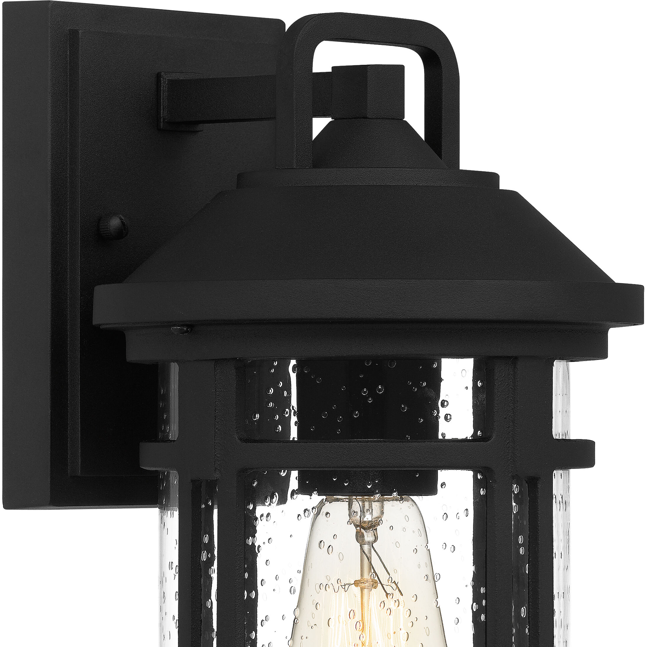 Quincy 1 Light 13 inch Earth Black Outdoor Wall Lantern, Medium