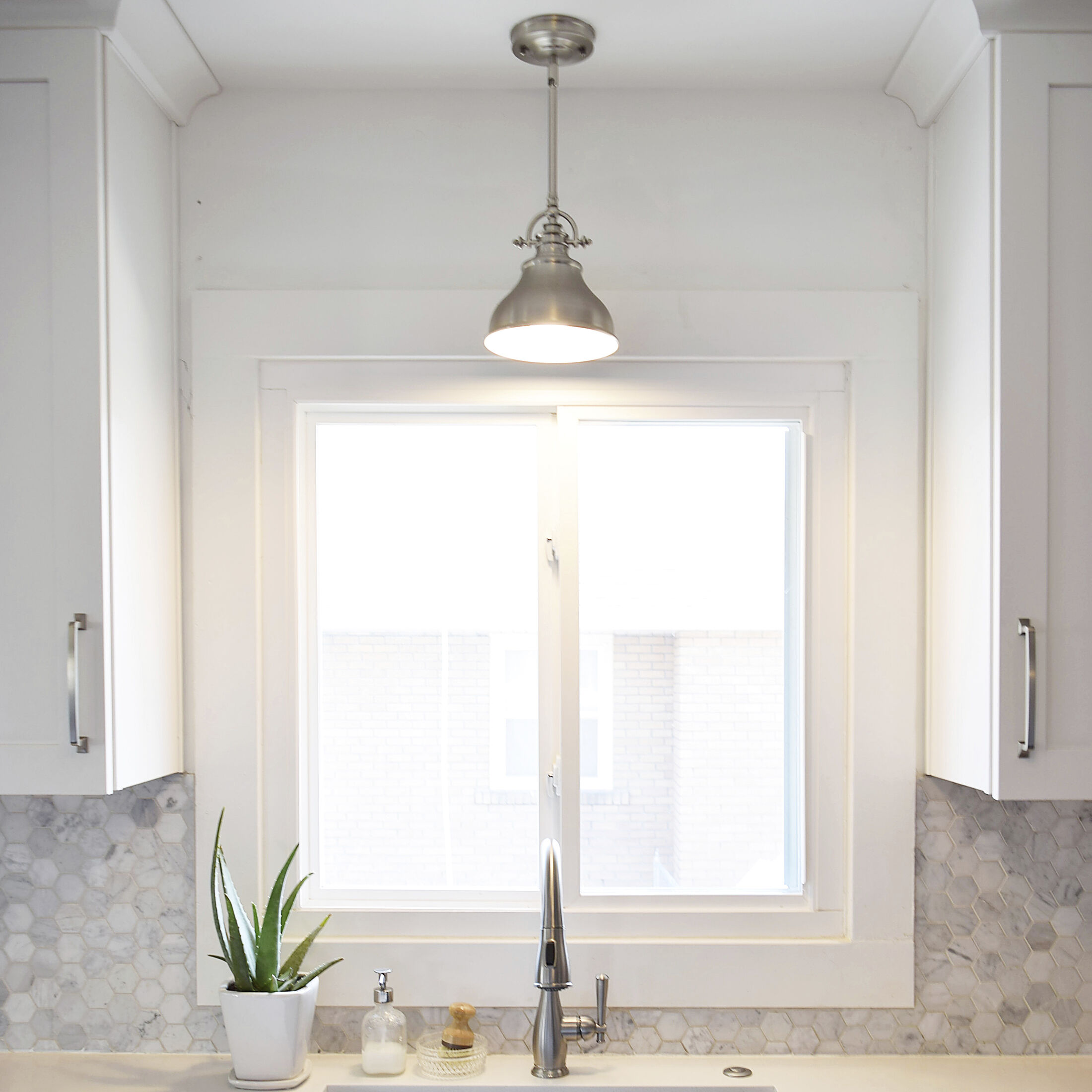 Emery 1 Light 8 inch Brushed Nickel Mini Pendant Ceiling Light