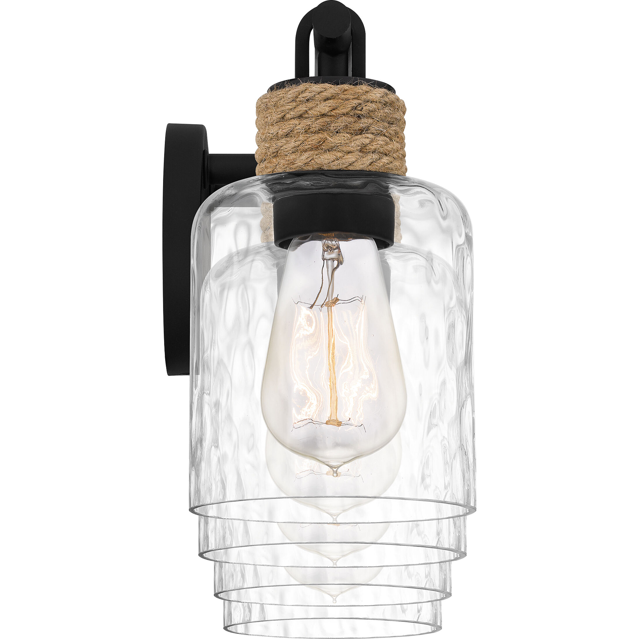 Baltic 4 Light 34 inch Matte Black Bath Light Wall Light