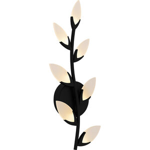 Quoizel Flores LED 8.75 inch Matte Black Wall Sconce Wall Light, Small PCFLR8708MBK - Open Box