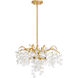 Maple 4 Light 22 inch Gold Leaf Pendant Ceiling Light