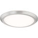 Verge LED 16 inch Brushed Nickel Flush Mount Ceiling Light