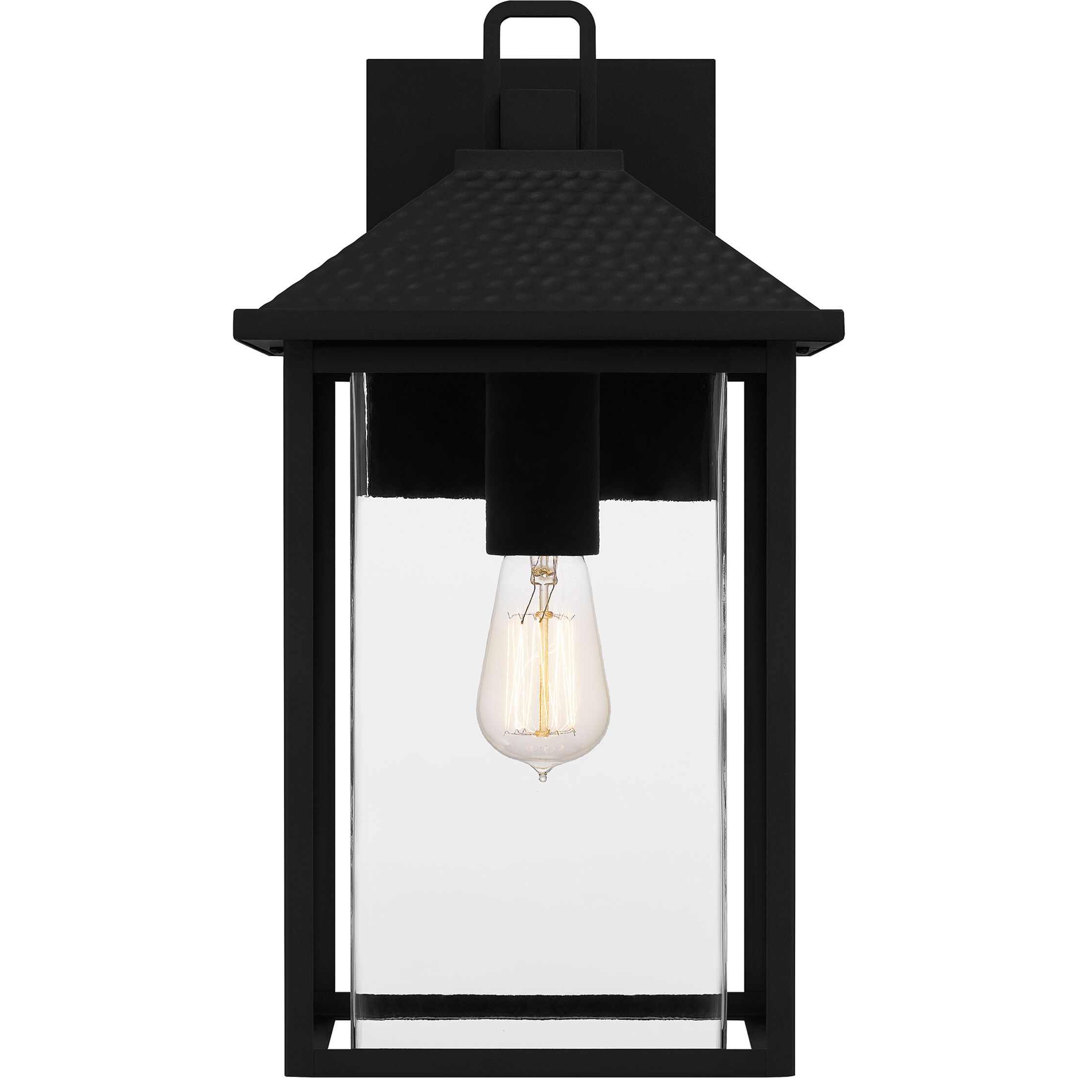 Fletcher 1 Light 18 inch Earth Black Outdoor Wall Lantern