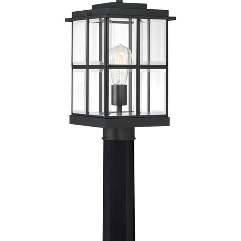 Mulligan 1 Light 14 inch Matte Black Outdoor Post Lantern