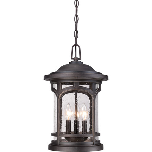 Marblehead 3 Light 11 inch Palladian Bronze Outdoor Hanging