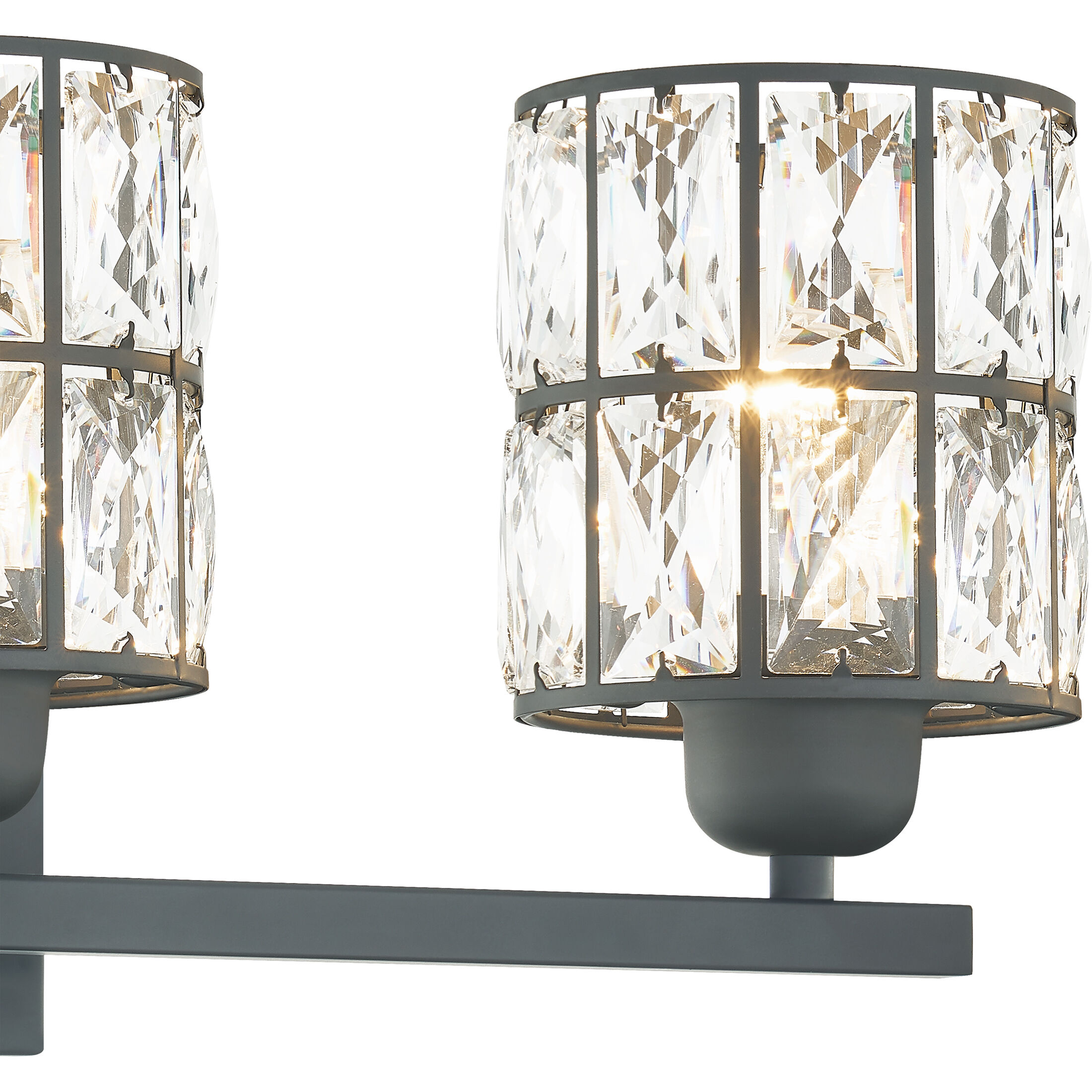 Gibson 3 Light 21 inch Matte Black Bath Light Wall Light