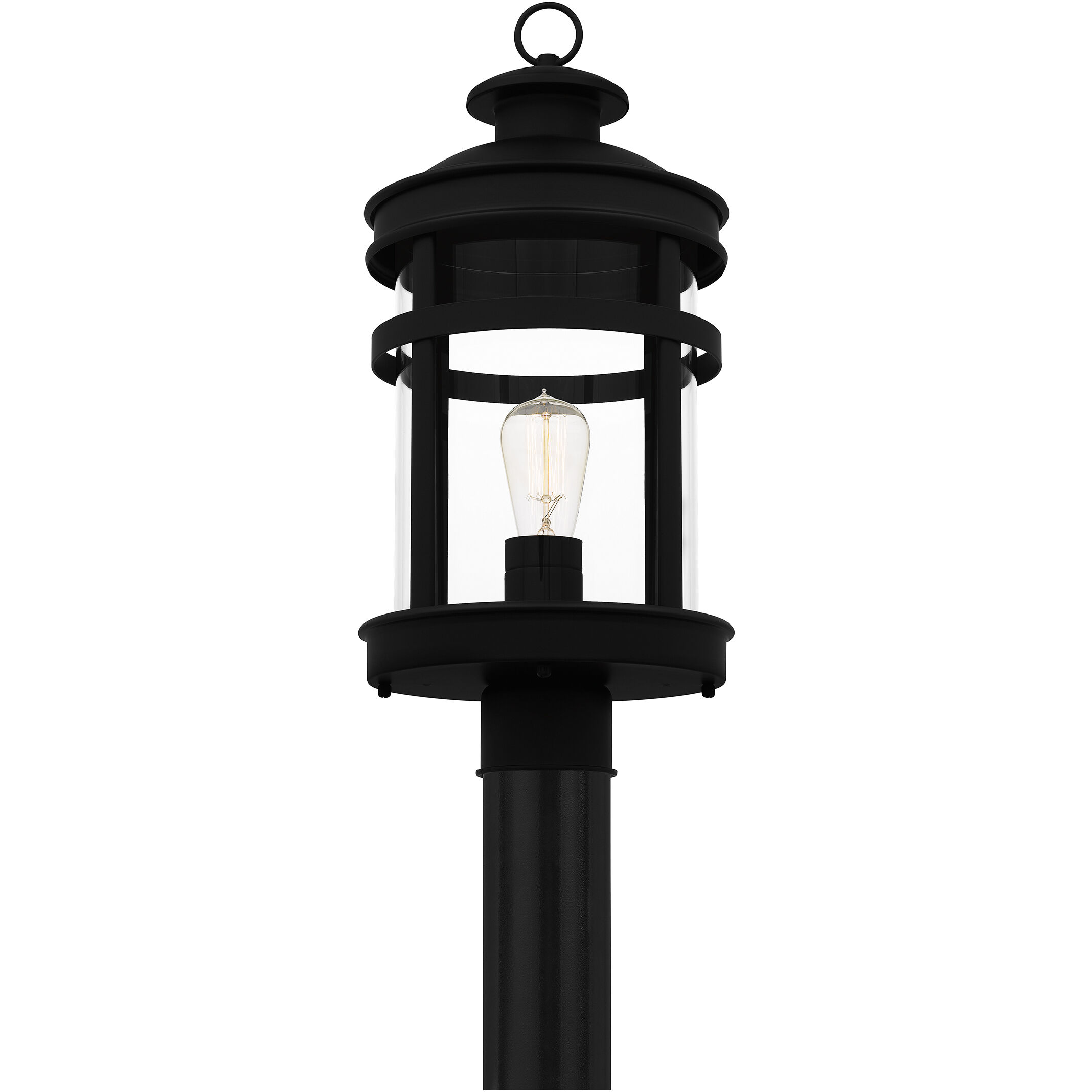 Scout 1 Light 20.5 inch Matte Black Outdoor Post Lantern, Large