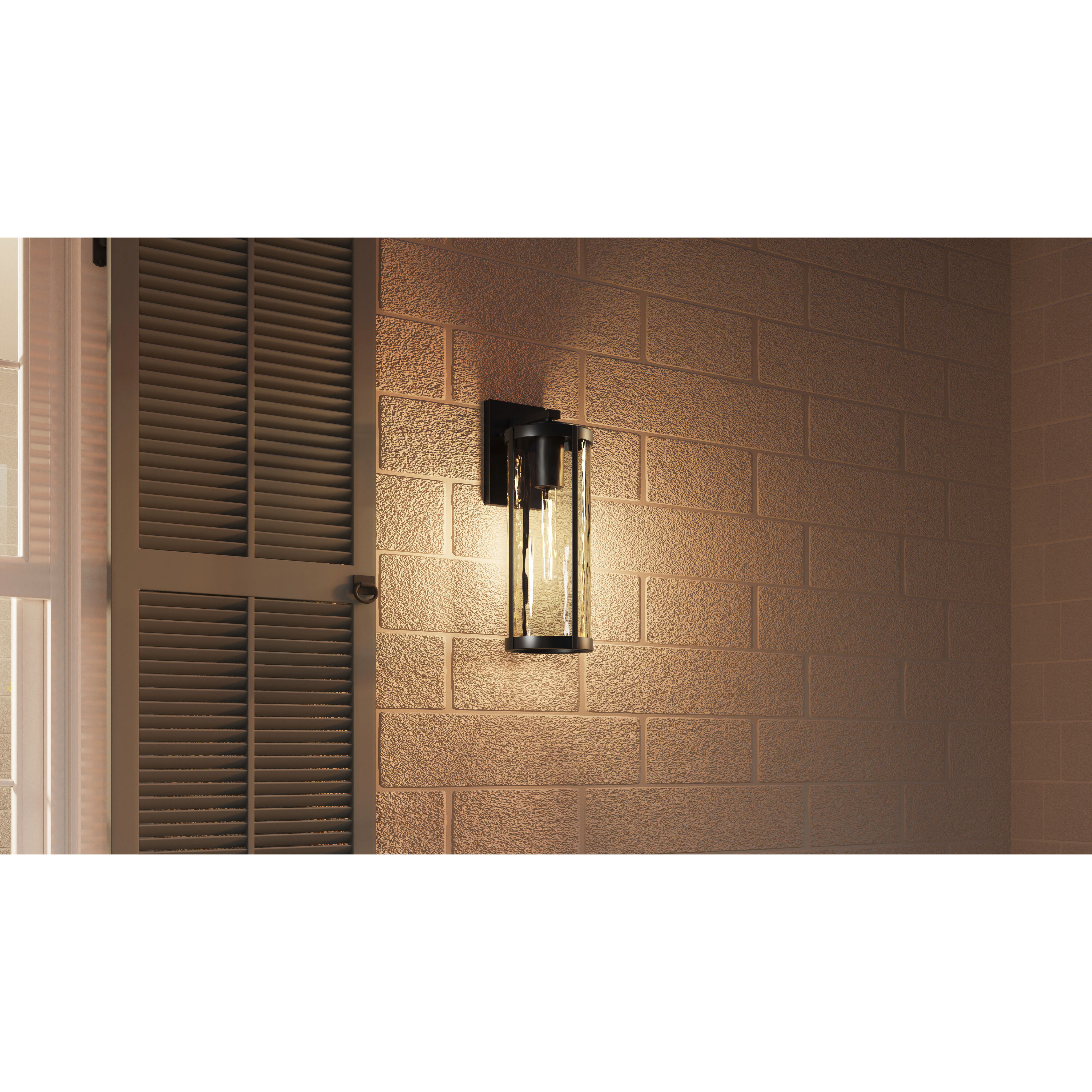 Culpo 1 Light 17 inch Matte Black Outdoor Wall Lantern