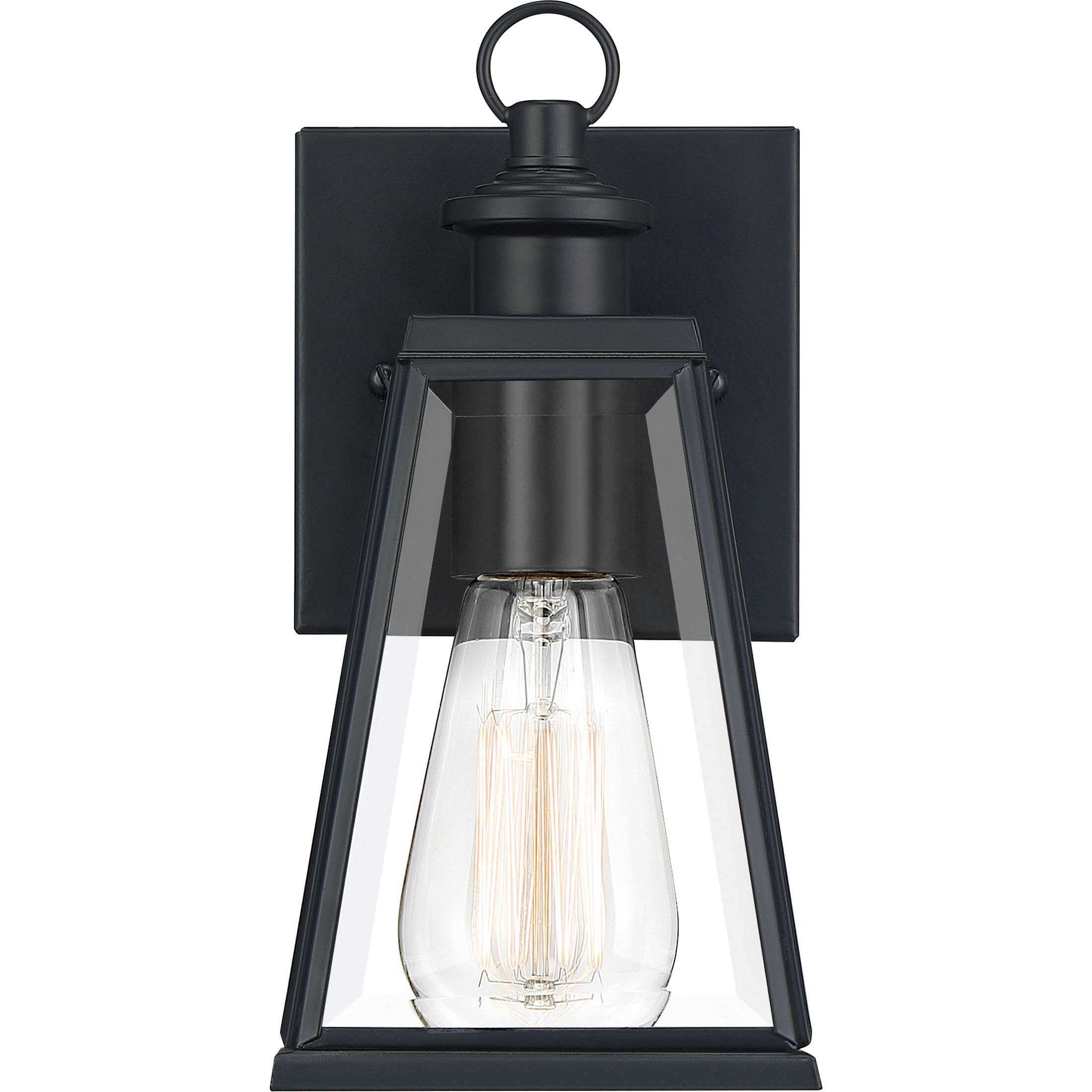 Paxton 1 Light 9 inch Matte Black Outdoor Wall Lantern