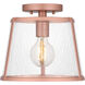Labrant 1 Light 11 inch Matte Rose Gold Semi-Flush Mount Ceiling Light