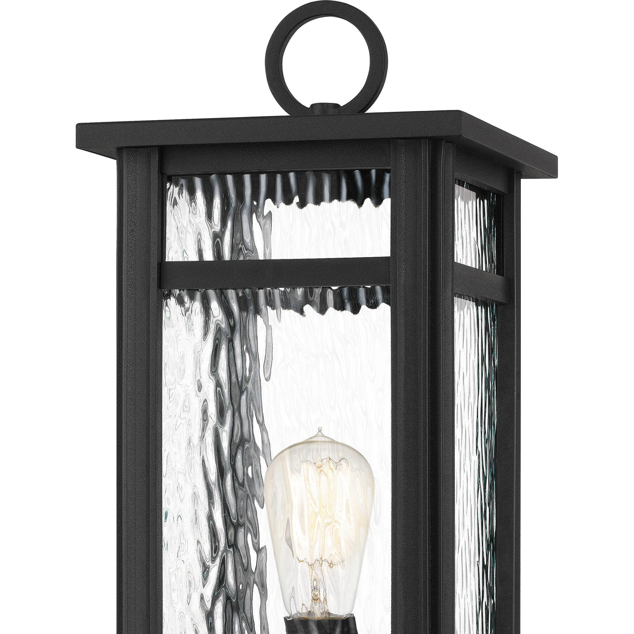Moira 1 Light 21 inch Earth Black Outdoor Post Lantern, Large