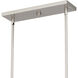 Syrah 5 Light 36 inch Brushed Nickel Island Light Ceiling Light