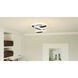 Aviva LED 13 inch Matte Black Semi-Flush Mount Ceiling Light
