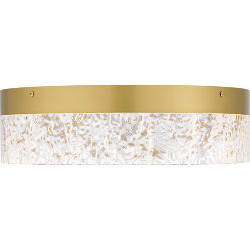 Vistaria LED 13.75 inch Brushed Gold Flush Mount Ceiling Light, Medium