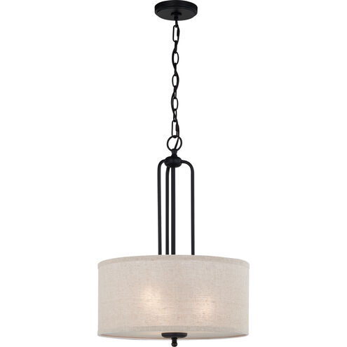 Blanche 3 Light 16 inch Matte Black Pendant Ceiling Light