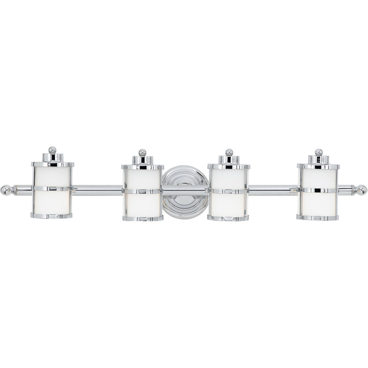 Tranquil Bay 4 Light 34 inch Polished Chrome Bath Light Wall Light