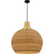 Sycamore 4 Light 28 inch Matte Black Pendant Ceiling Light, Large