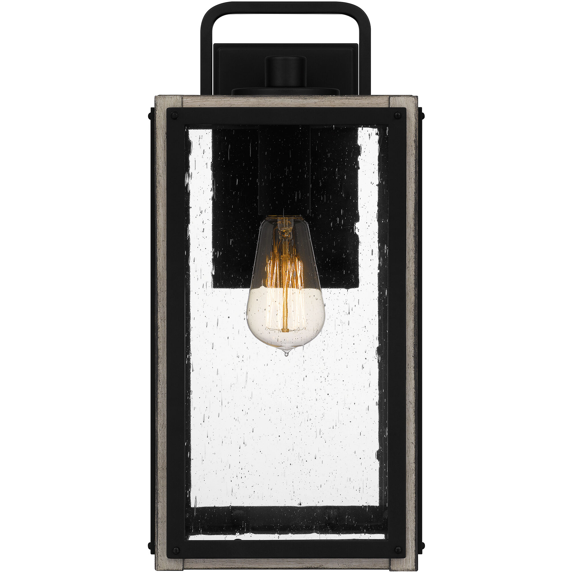 Bramshaw 1 Light 16 inch Matte Black Outdoor Wall Lantern