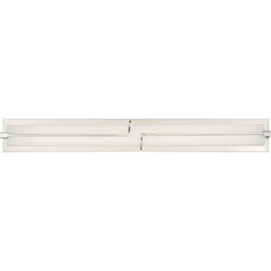 Lateral LED 32 inch Brushed Nickel Bath Light Wall Light
