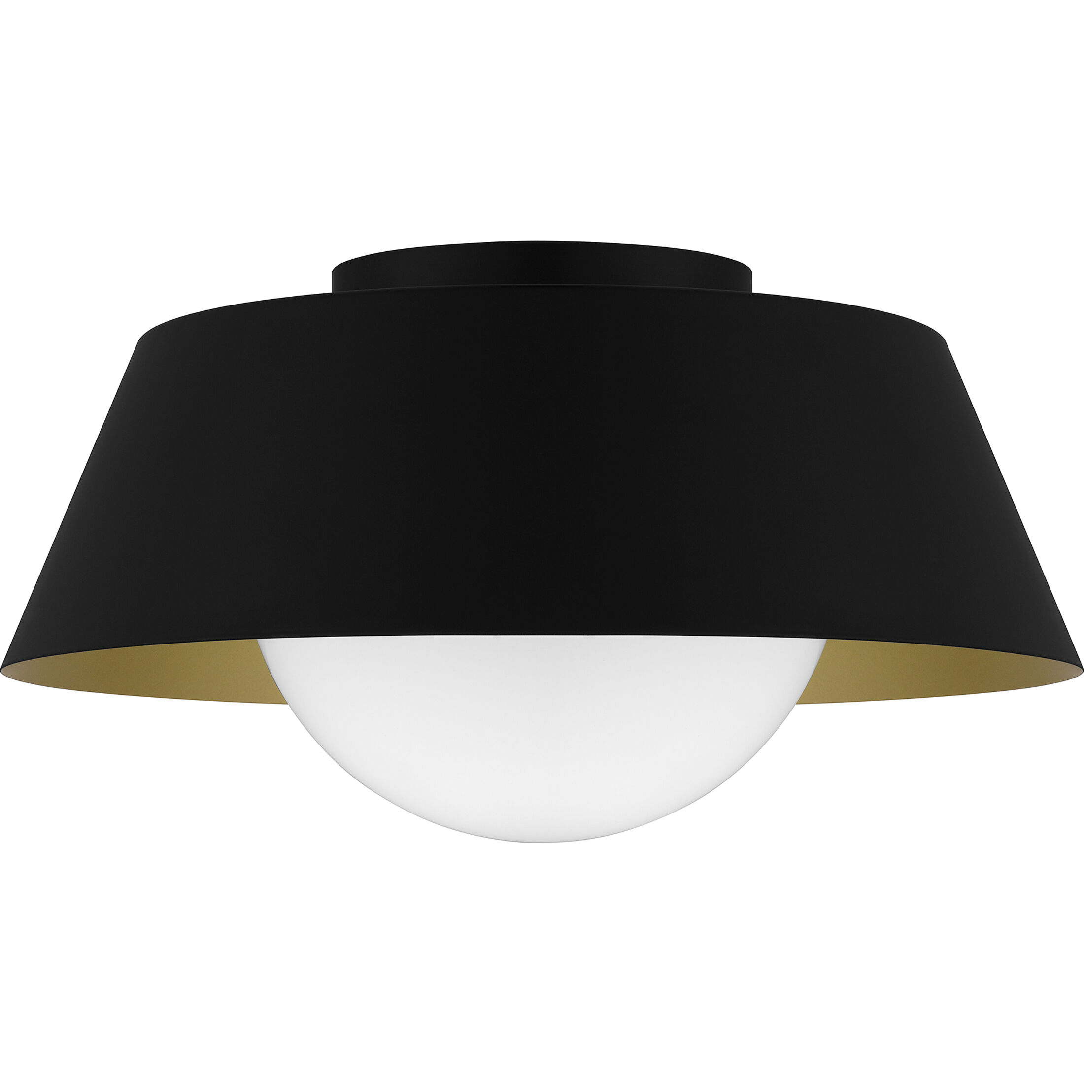 Damascus 1 Light 16 inch Matte Black Flush Mount Ceiling Light