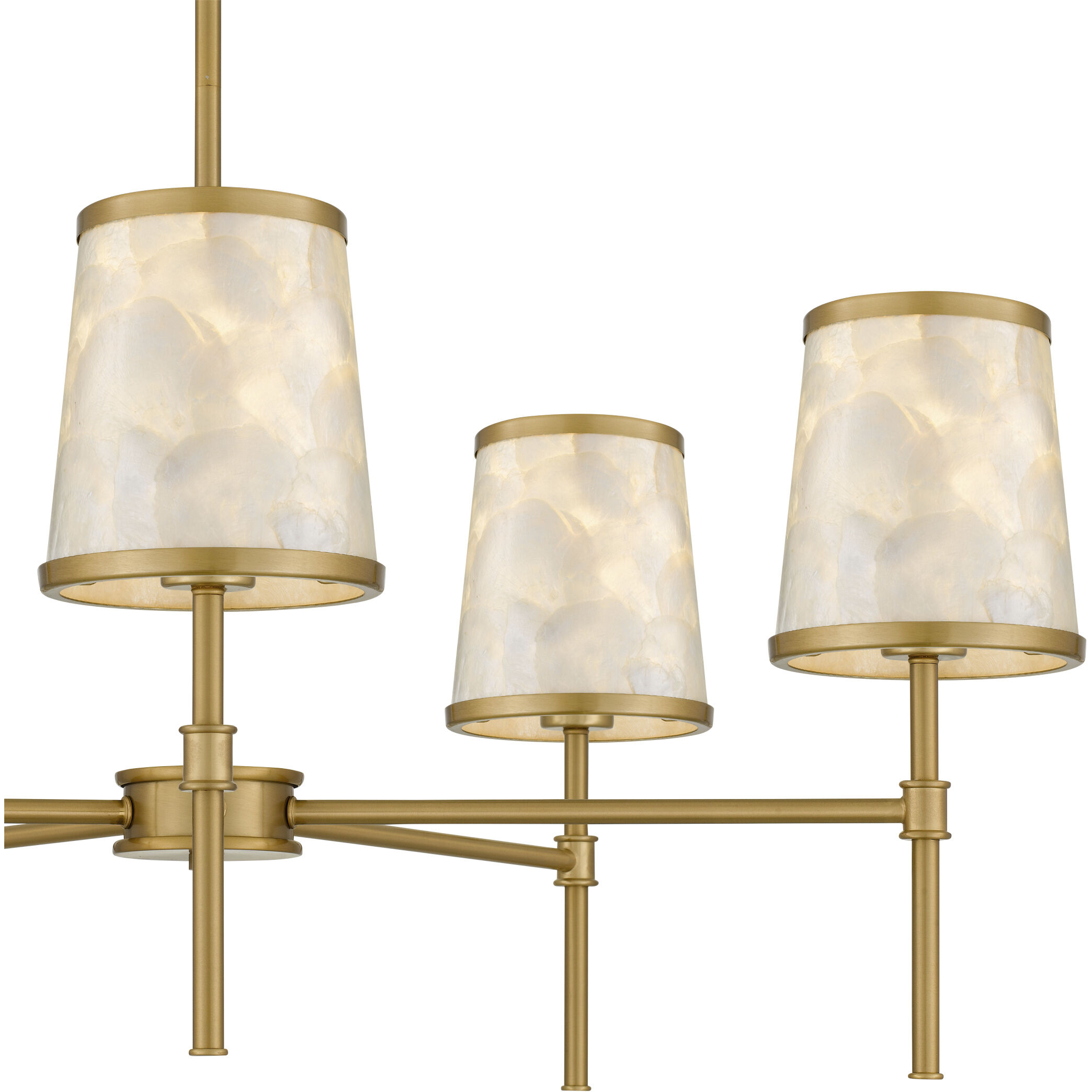 Windley 5 Light 32 inch Brushed Gold Chandelier Ceiling Light