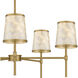 Windley 5 Light 32 inch Brushed Gold Chandelier Ceiling Light