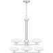 Chenal 6 Light 29 inch Polished Chrome Chandelier Ceiling Light