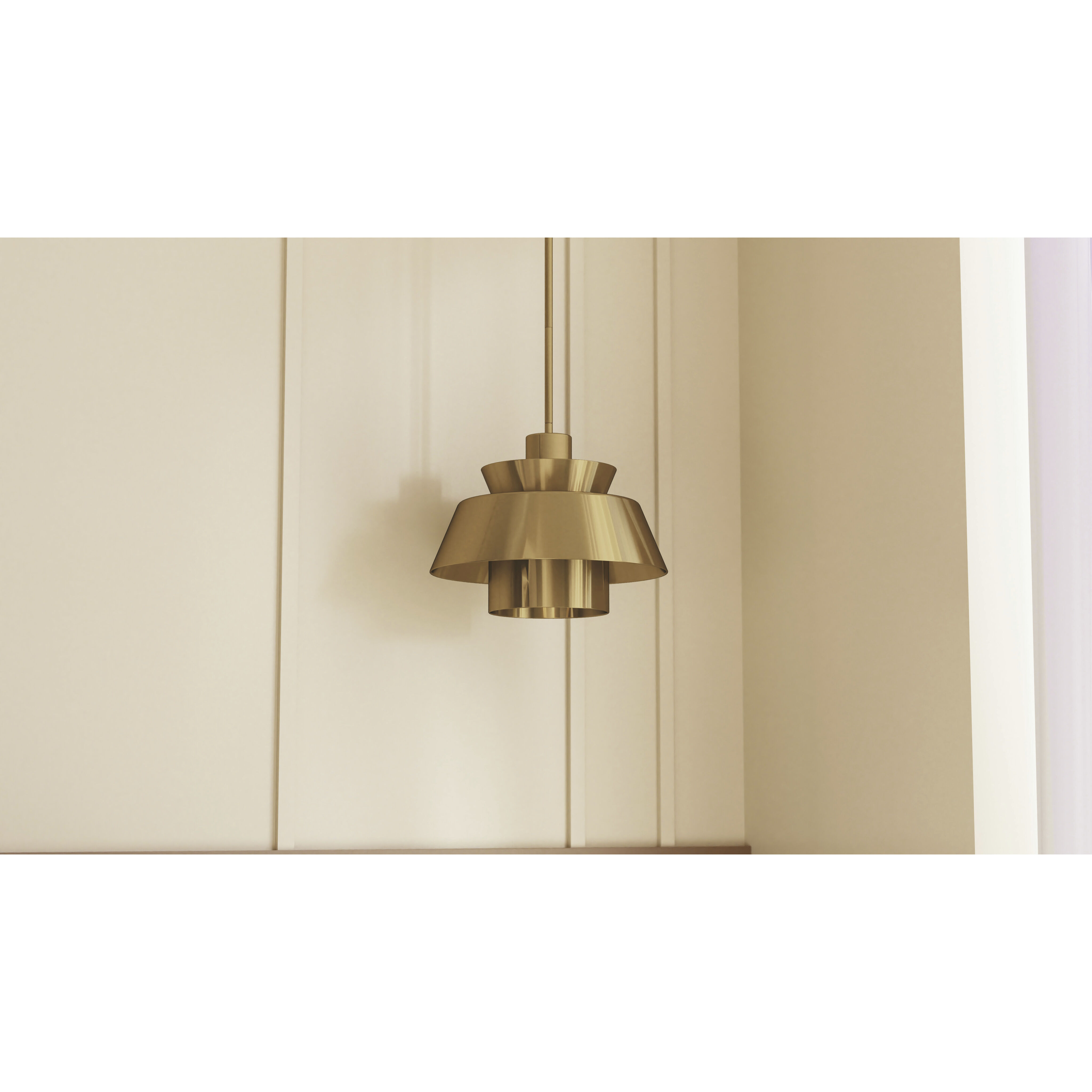 Lumi 1 Light 14 inch Brushed Weathered Brass Pendant Ceiling Light