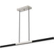 Colter LED 48 inch Brushed Nickel Island Light Ceiling Light, Large