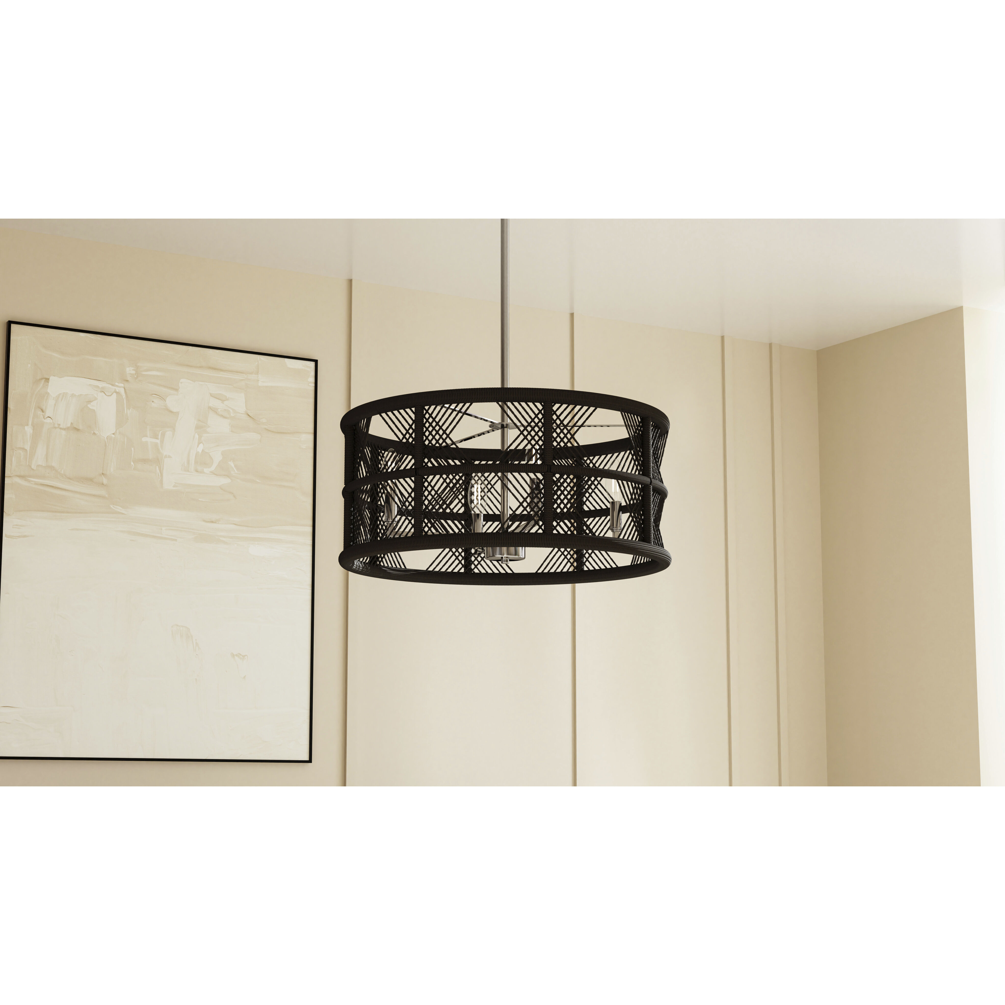Axford 5 Light 22 inch Antique Nickel Pendant Ceiling Light, Large