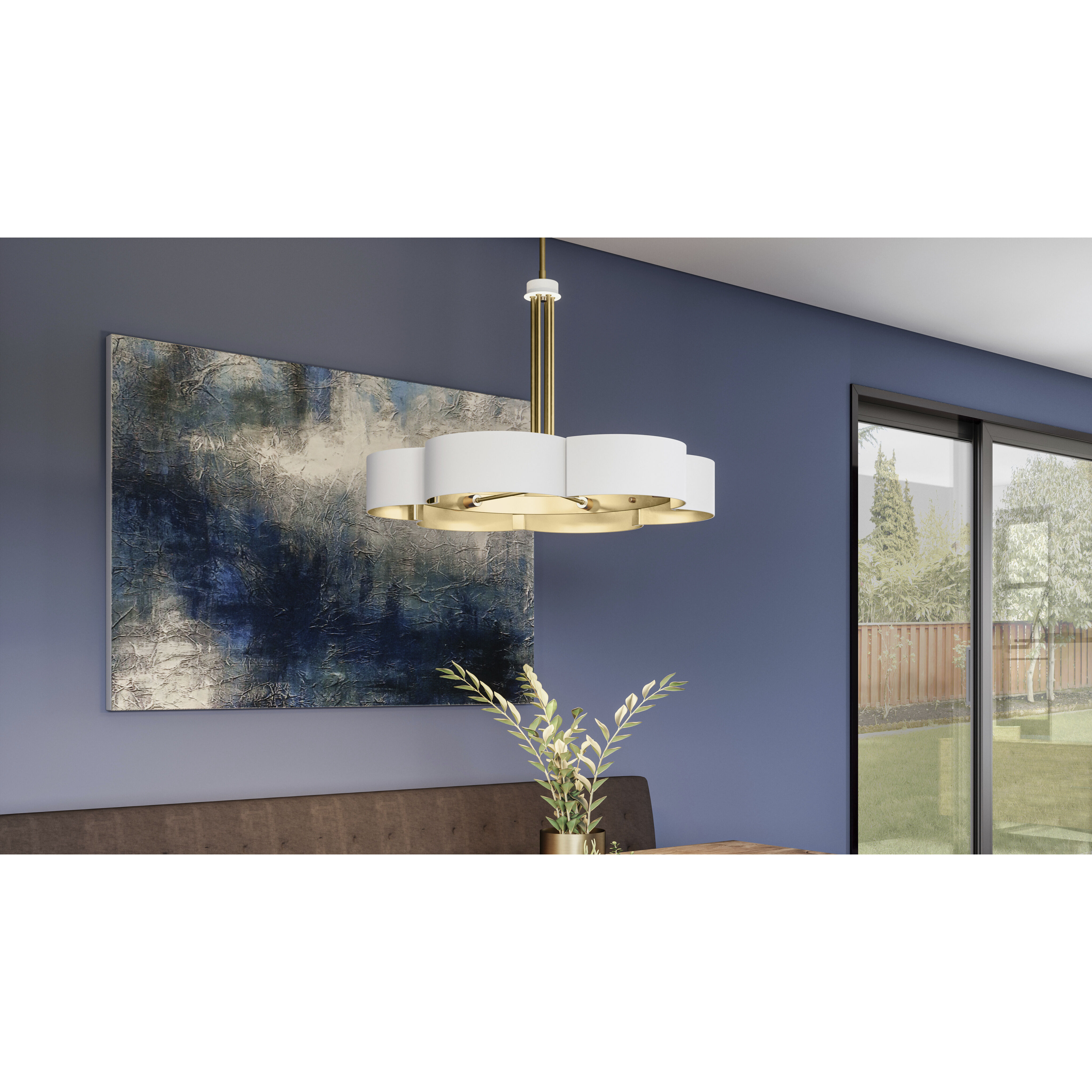 Quoizel BSM5028W Balsam 6 Light 28 inch White Lustre