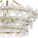 Wright 4 Light 20.5 inch Brushed Gold Semi-Flush Mount Ceiling Light