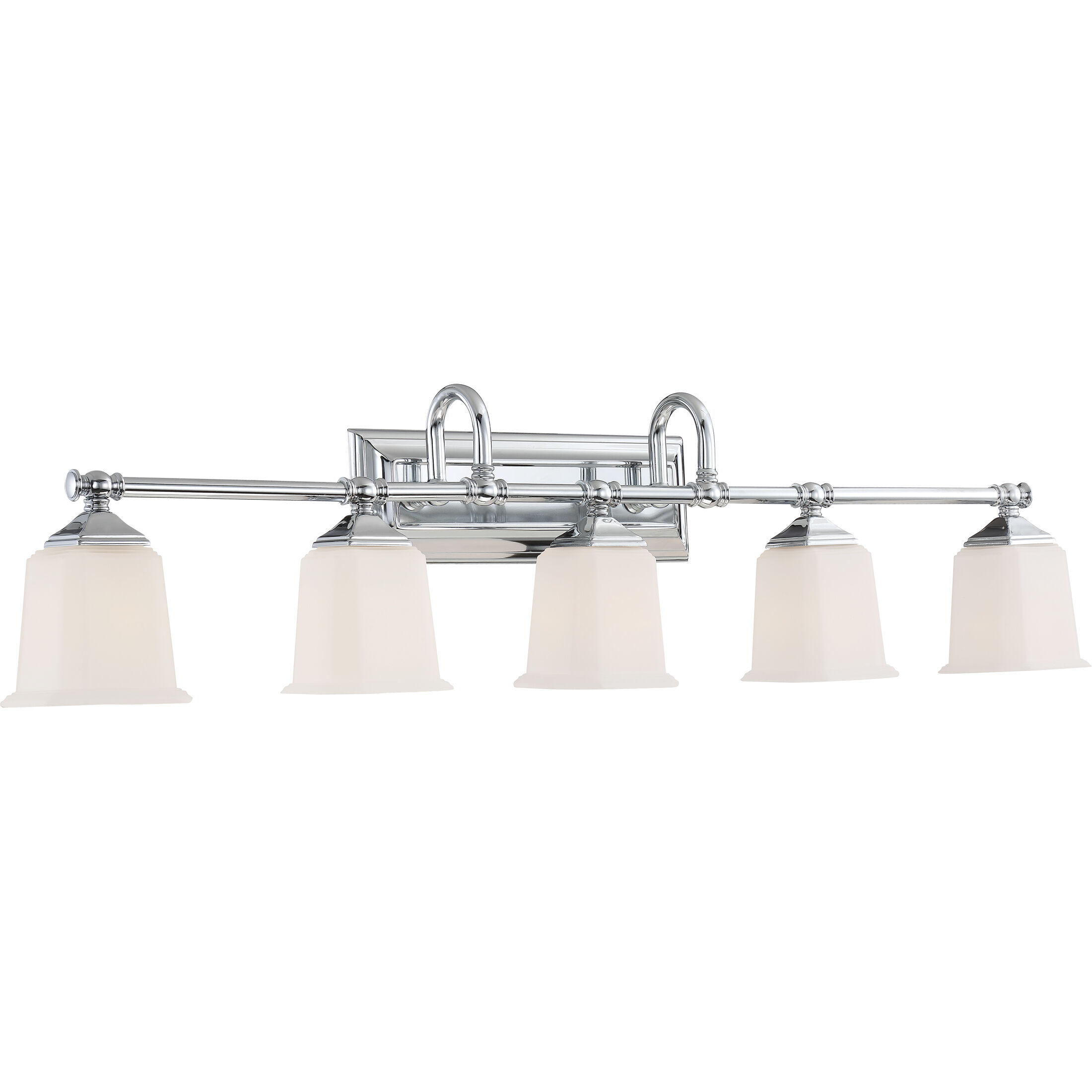 Nicholas 5 Light 42 inch Polished Chrome Bath Light Wall Light