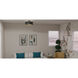 Berner 3 Light 16 inch Matte Black Semi-Flush Mount Ceiling Light, Medium