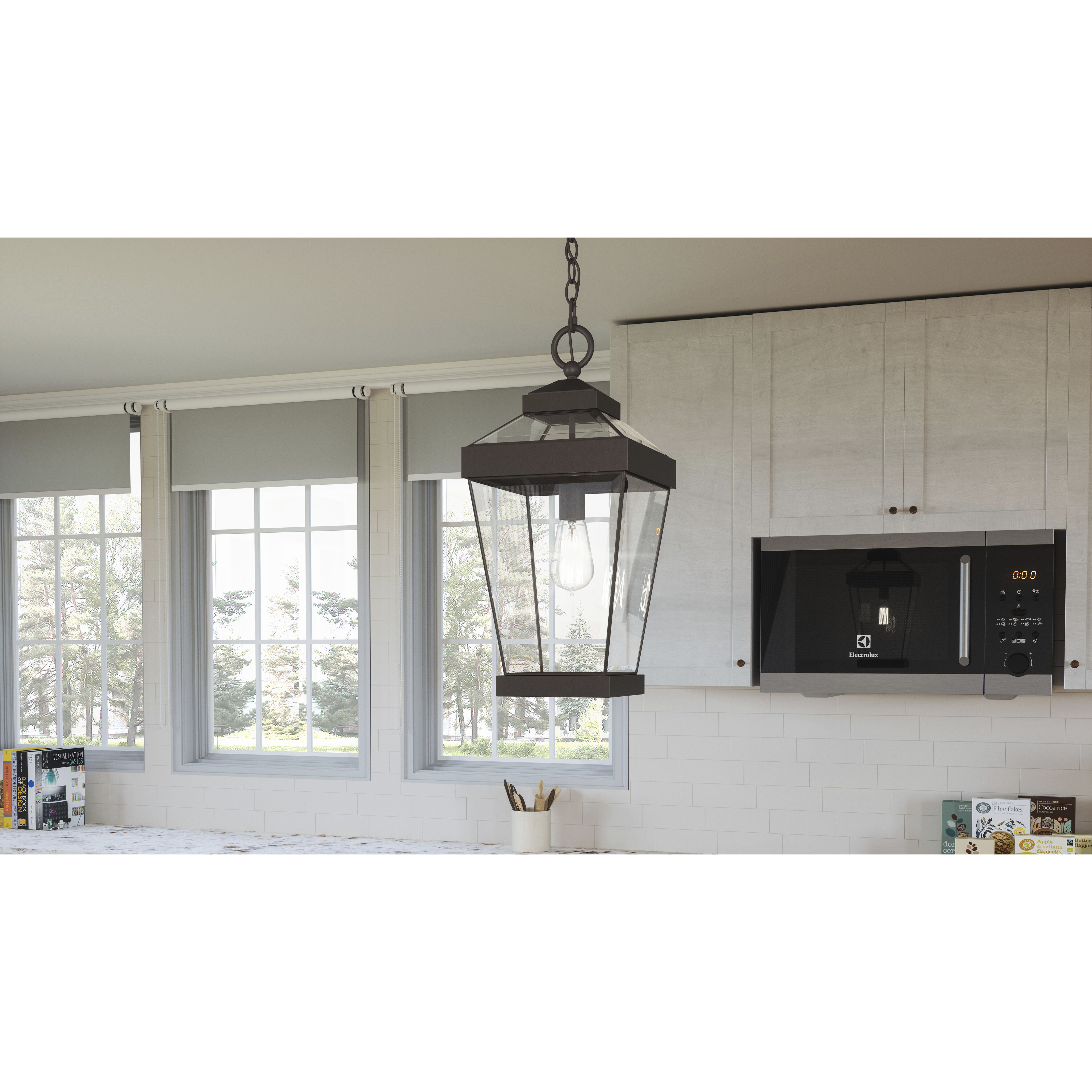 Ravine 1 Light 10 inch Western Bronze Mini Pendant Ceiling Light, Small