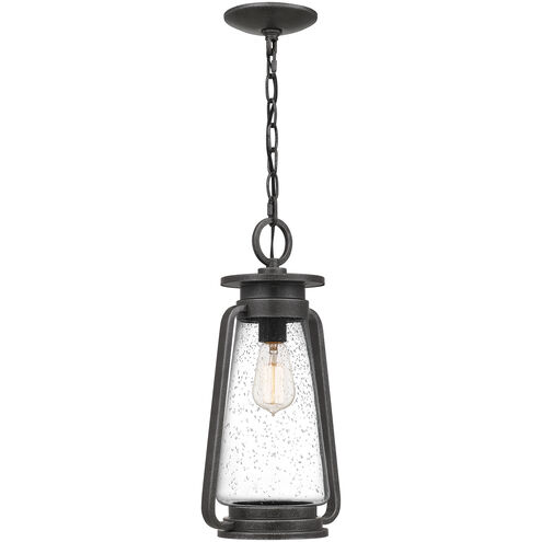 Sutton 1 Light 9 inch Speckled Black Mini Pendant Ceiling Light, Small