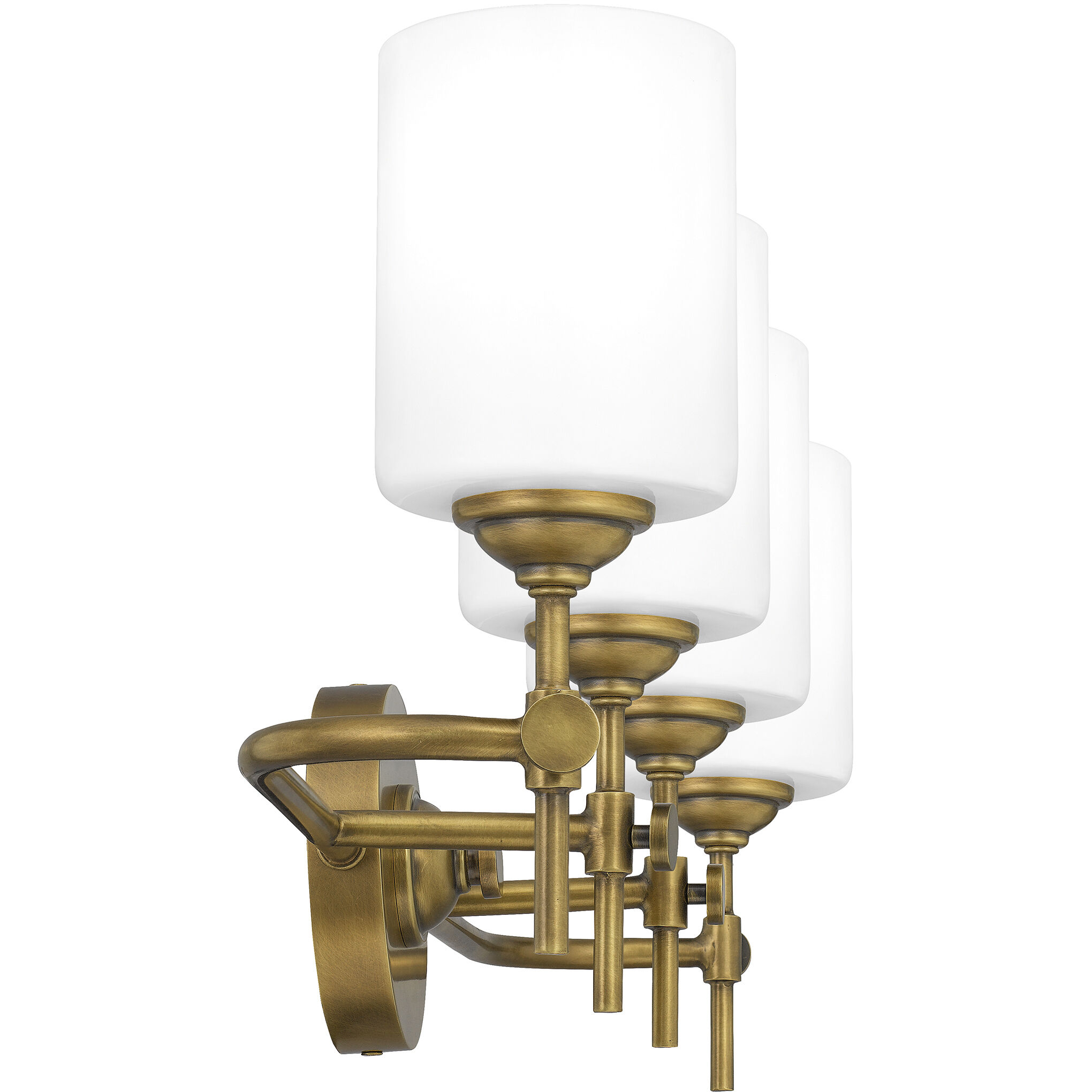 Aria 4 Light 31 inch Weathered Brass Bath Light Wall Light