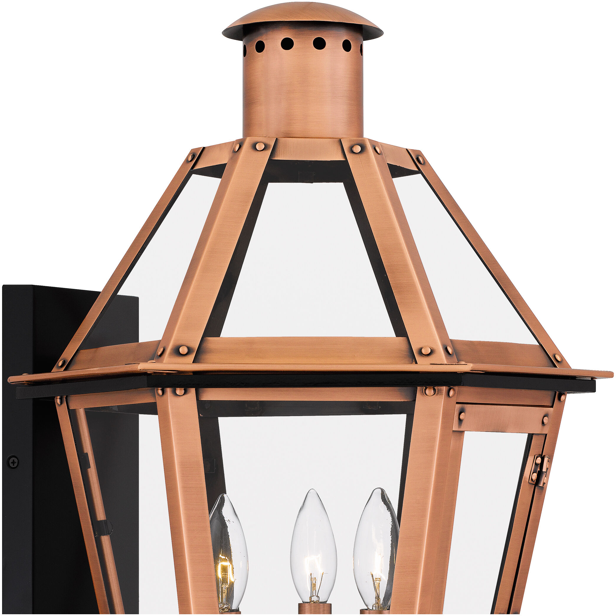 Quoizel BURD8415AC Burdett 3 Light 22 inch Aged Copper