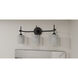 Aria 3 Light 22.5 inch Matte Black Bath Light Wall Light, Large