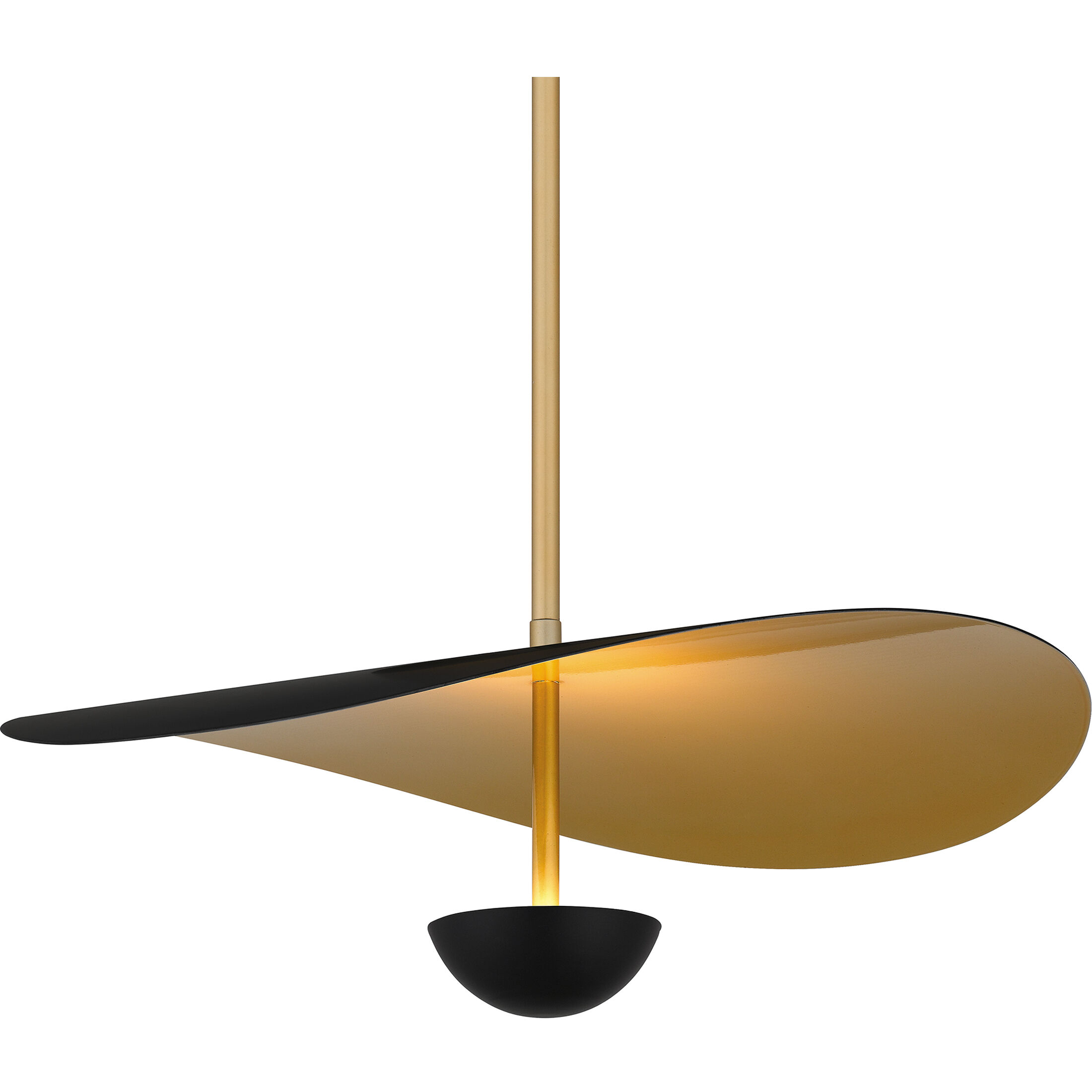 Azure LED 18.5 inch Matte Black Pendant Ceiling Light, Large