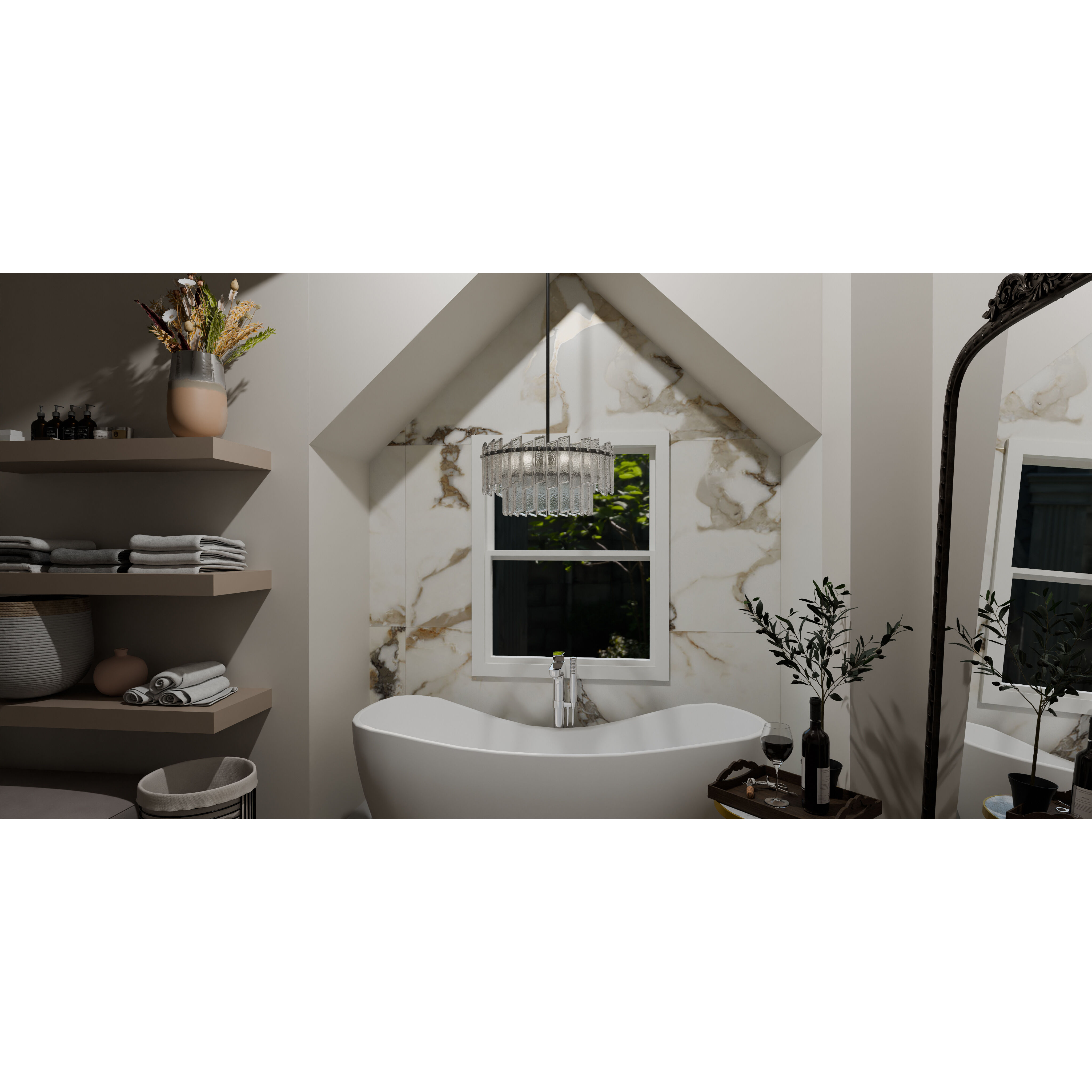 Dion 6 Light 19.75 inch Matte Black Pendant Ceiling Light