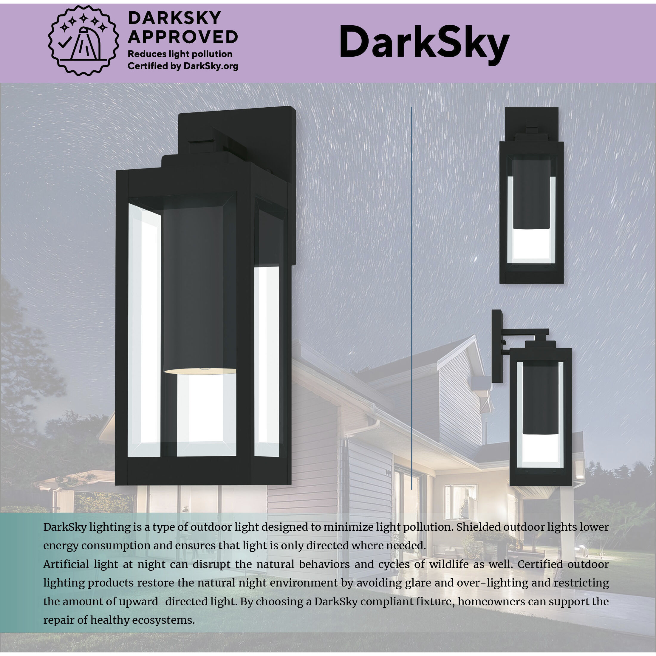 Westover LED 14.25 inch Earth Black Outdoor Wall Lantern, Small