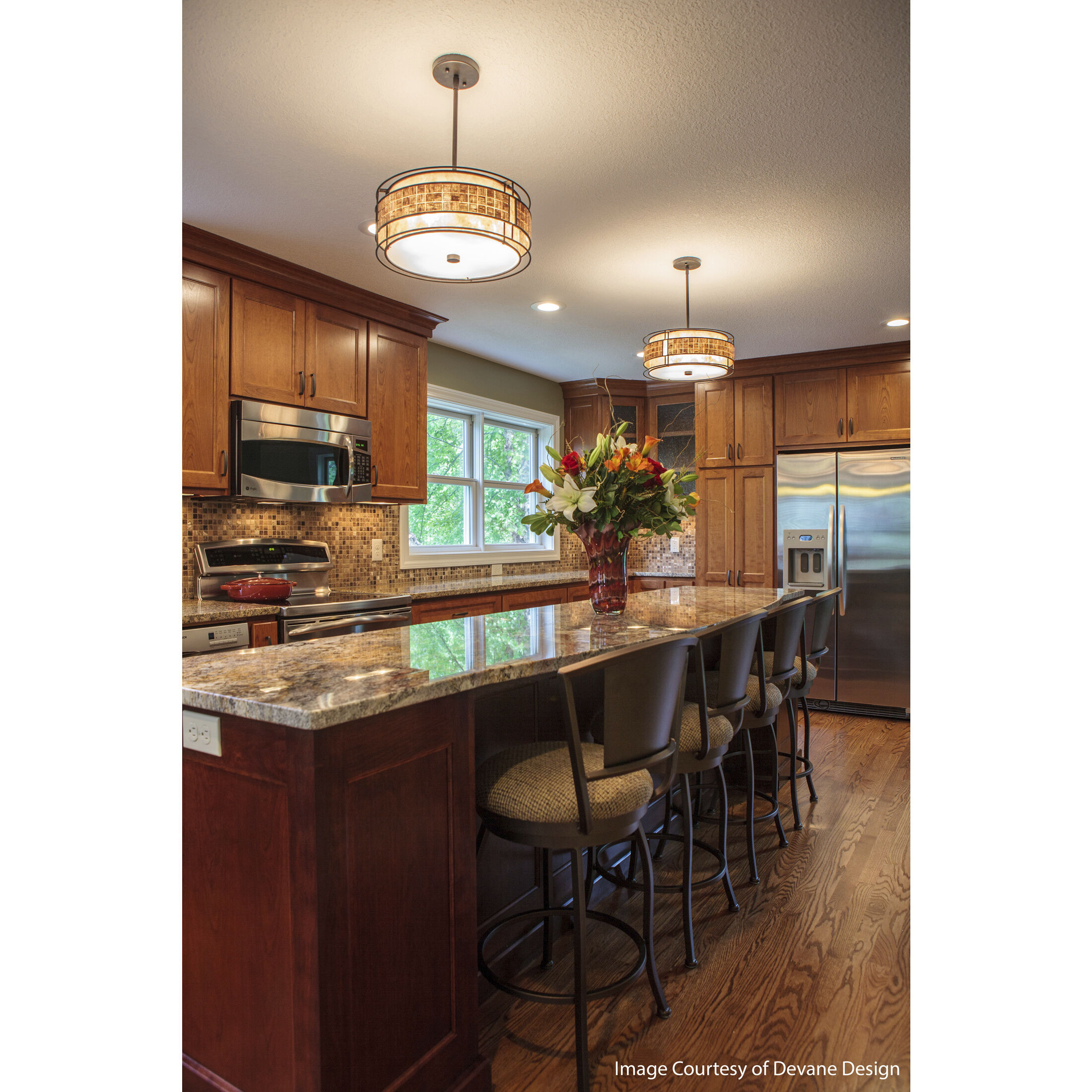 Laguna 3 Light 16 inch Renaissance Copper Pendant Ceiling Light, Naturals