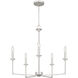 Prescott 5 Light 26 inch Brushed Nickel Chandelier Ceiling Light