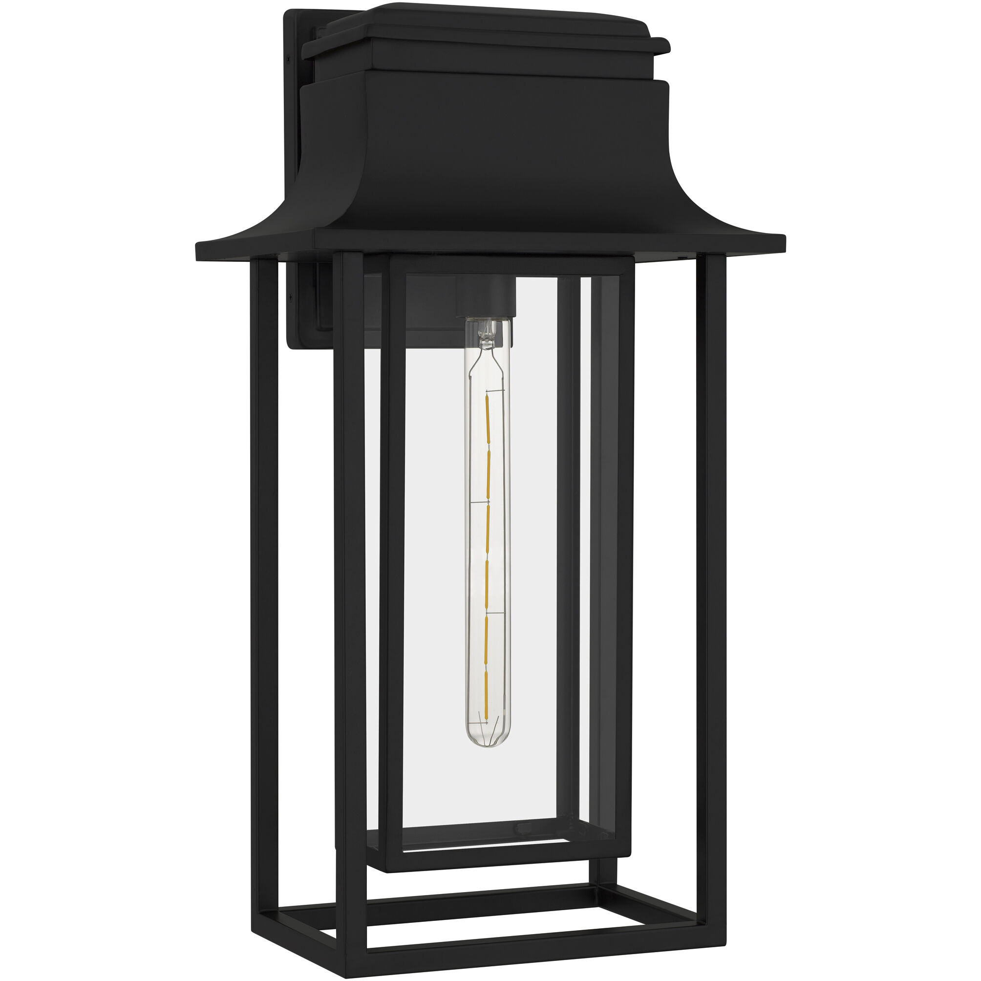 Garner 1 Light 24 inch Matte Black Outdoor Wall Lantern