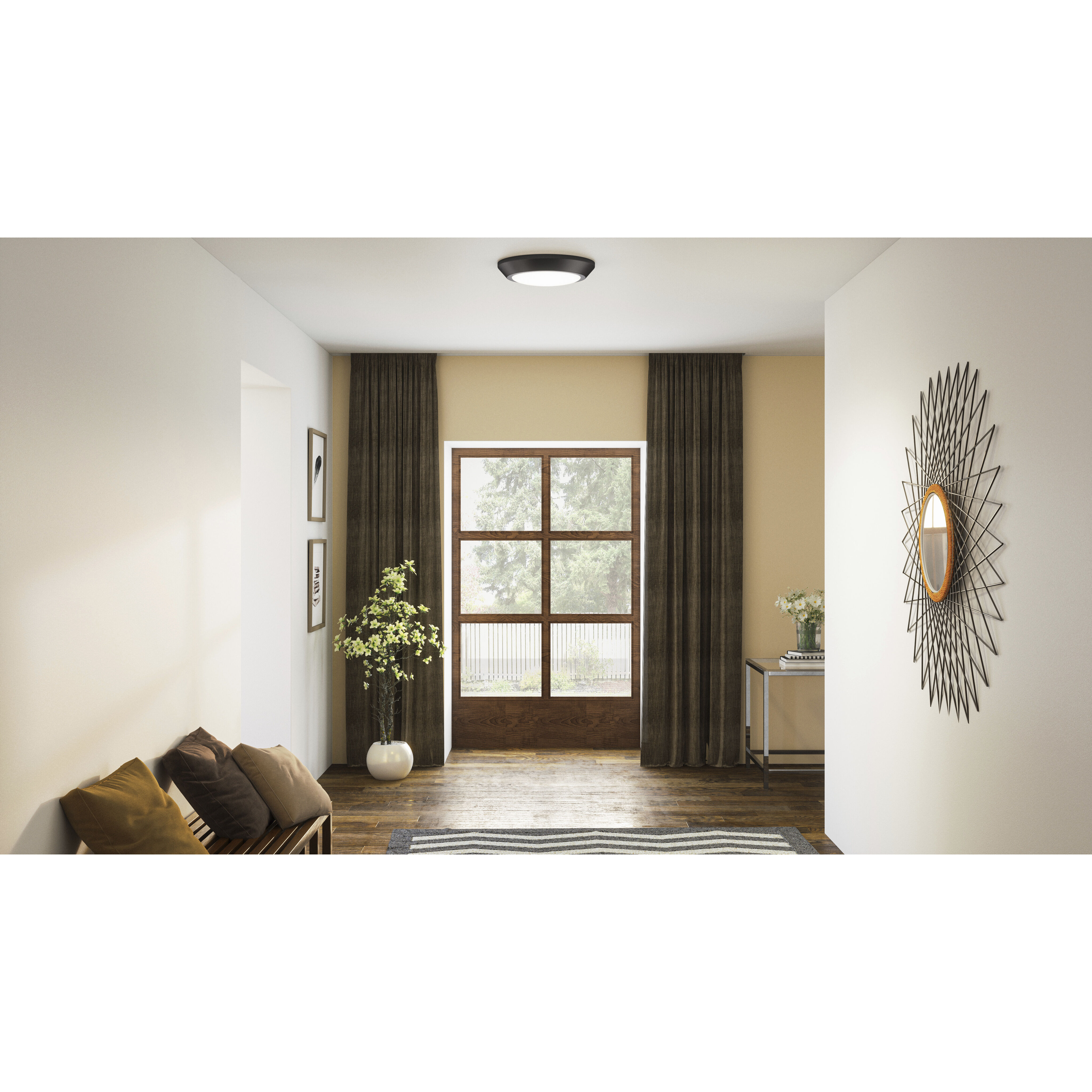 Quoizel VRG1605OI Verge LED 5.5 inch Oil Rubbed Bronze Flush Mount Ceiling Light