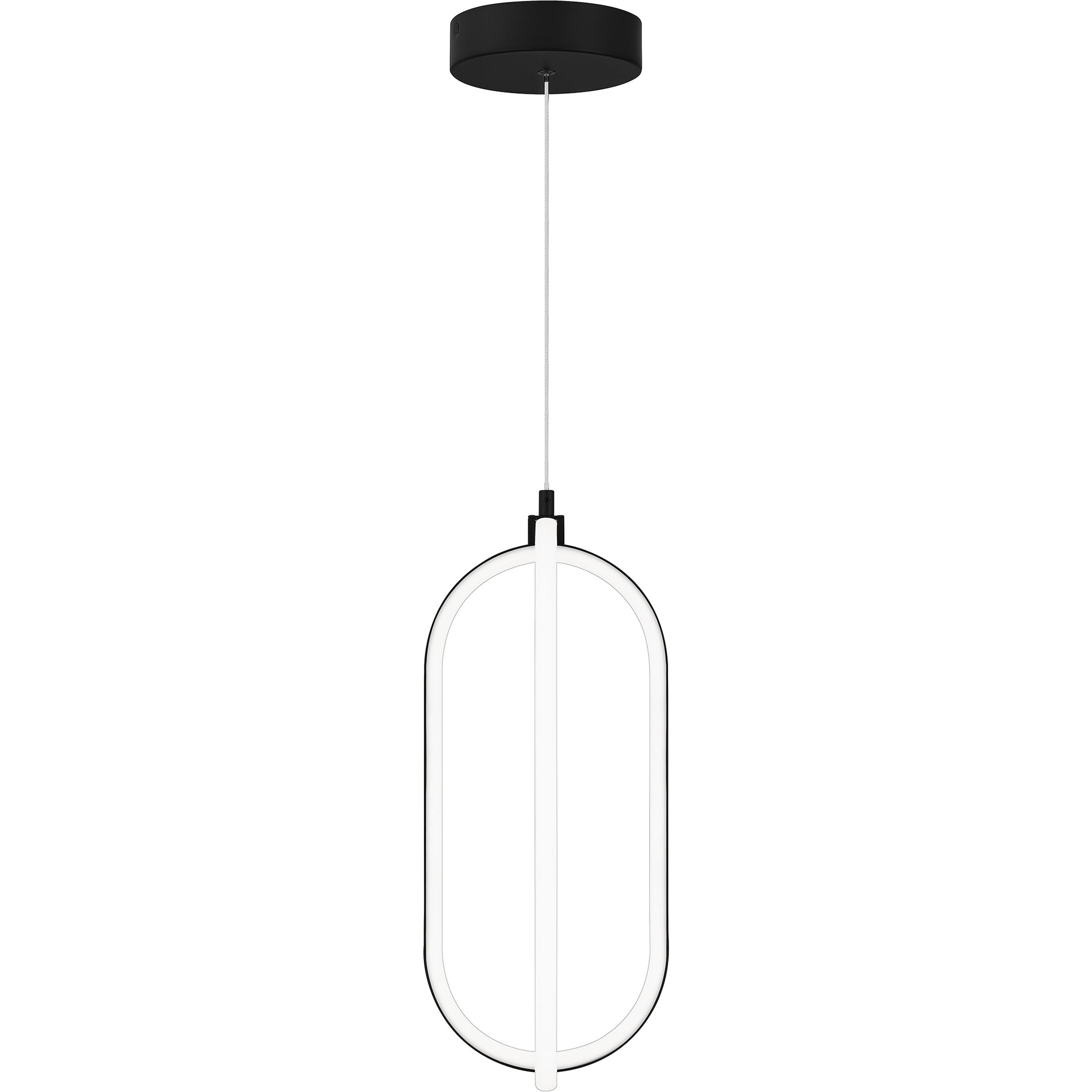 Calista LED 8 inch Matte Black Mini Pendant Ceiling Light